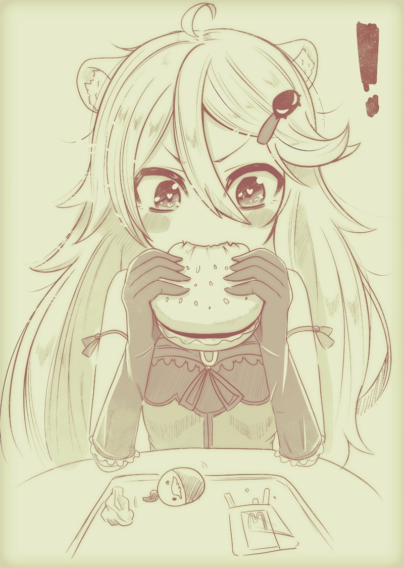 ailane and arisugawa maple (mcdonald's and 1 more) drawn by oshino_hazure