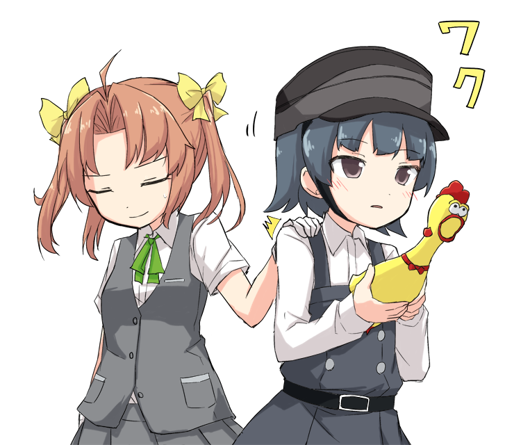 kagerou, arare, and arare kai ni (kantai collection) drawn by kakizaki_(chou_neji)