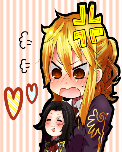 ushiromiya jessica and ronove (umineko no naku koro ni) drawn by hira