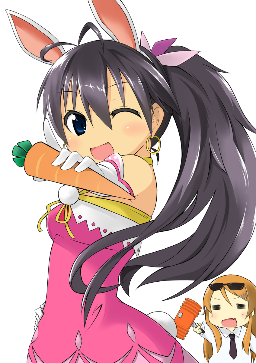 ganaha hibiki and kousaka kirino (idolmaster and 1 more) drawn by sasakura