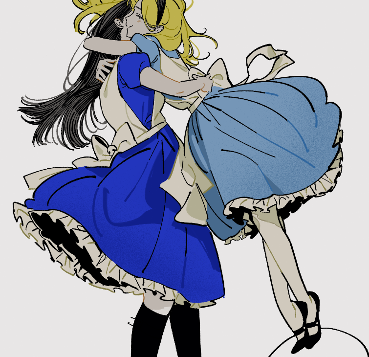 alice liddell and alice (american mcgee's alice and 1 more) drawn by pankepen