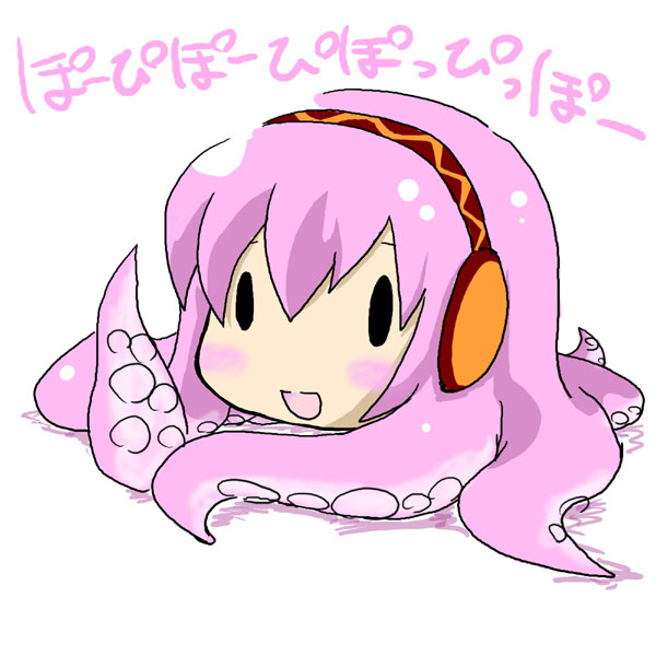 megurine luka and takoluka (vocaloid and 1 more) drawn by sakecha