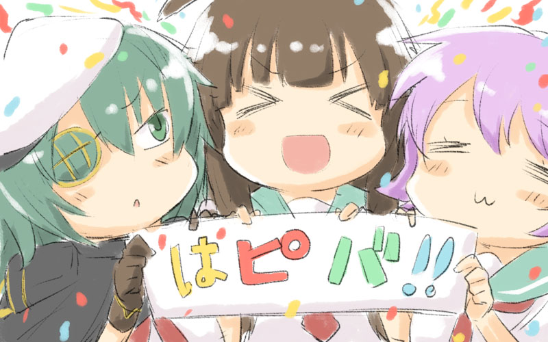 kiso, kuma, tama, and kiso kai ni (kantai collection) drawn by engiyoshi