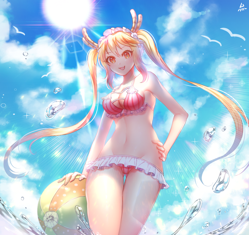 tohru (kobayashi-san chi no maidragon) drawn by ozzingo