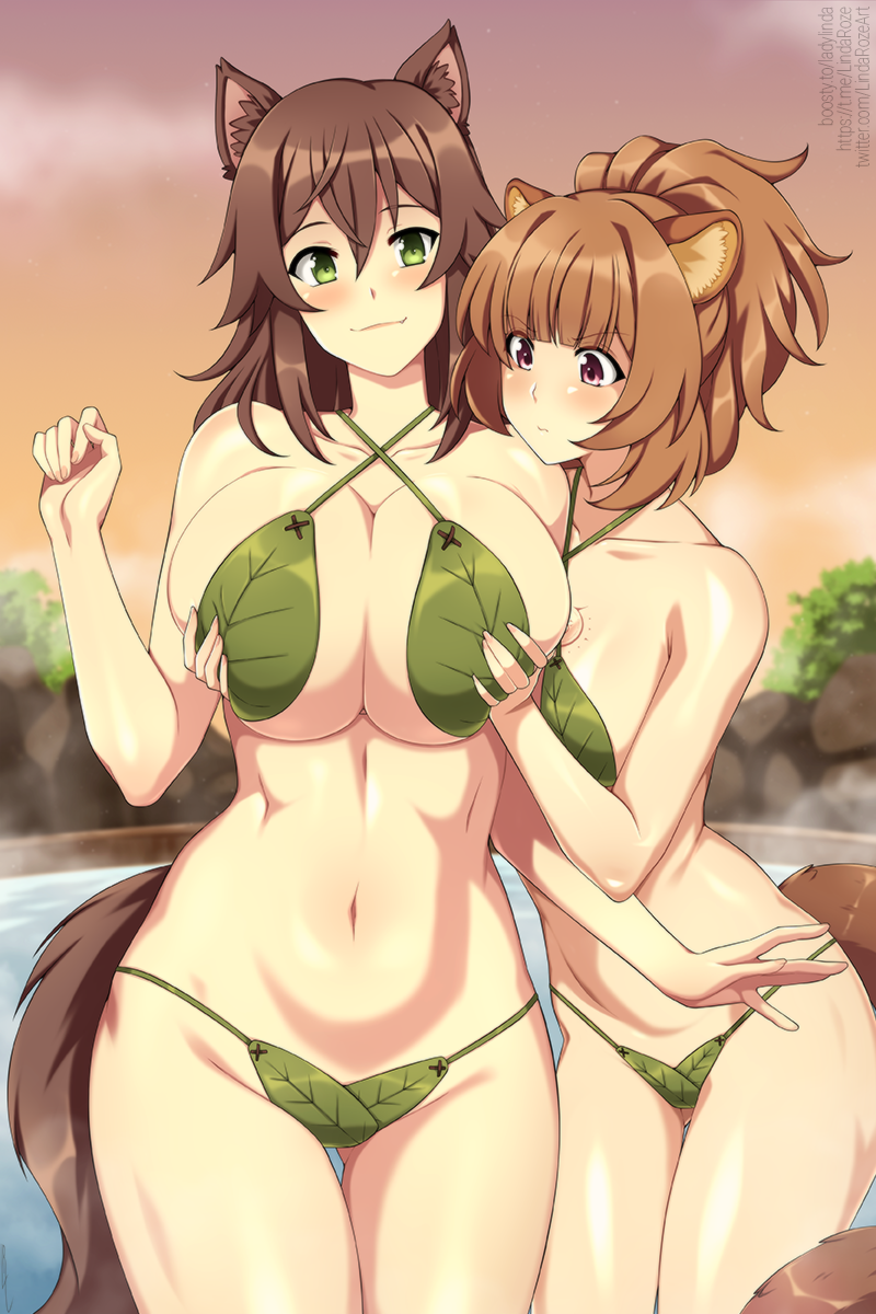 raphtalia and winowa (tate no yuusha no nariagari and 1 more) drawn by lindaroze
