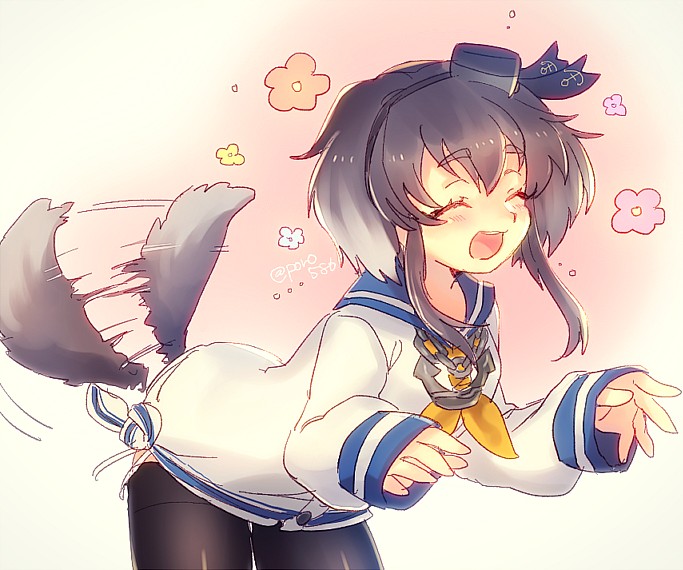 tokitsukaze (kantai collection) drawn by poroi_(poro586)