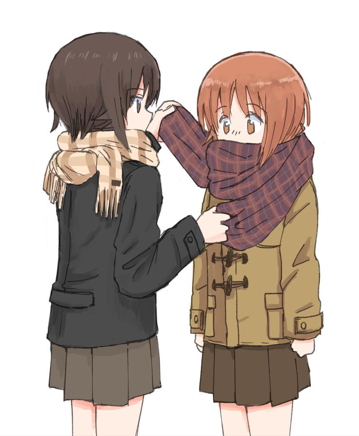 nishizumi miho and nishizumi maho (girls und panzer) drawn by mutsu_(layergreen)