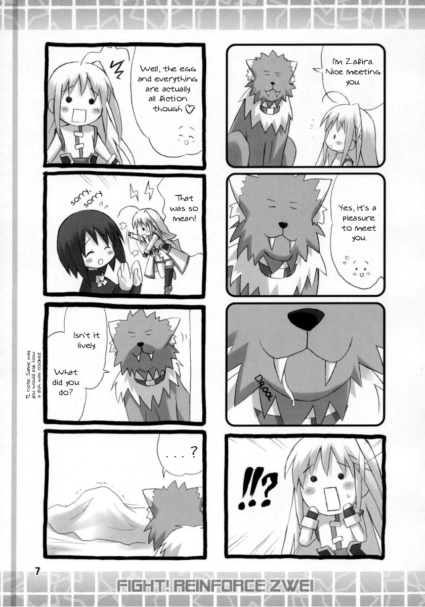 yagami hayate, reinforce zwei, and zafira (lyrical nanoha and 1 more) drawn by eretto