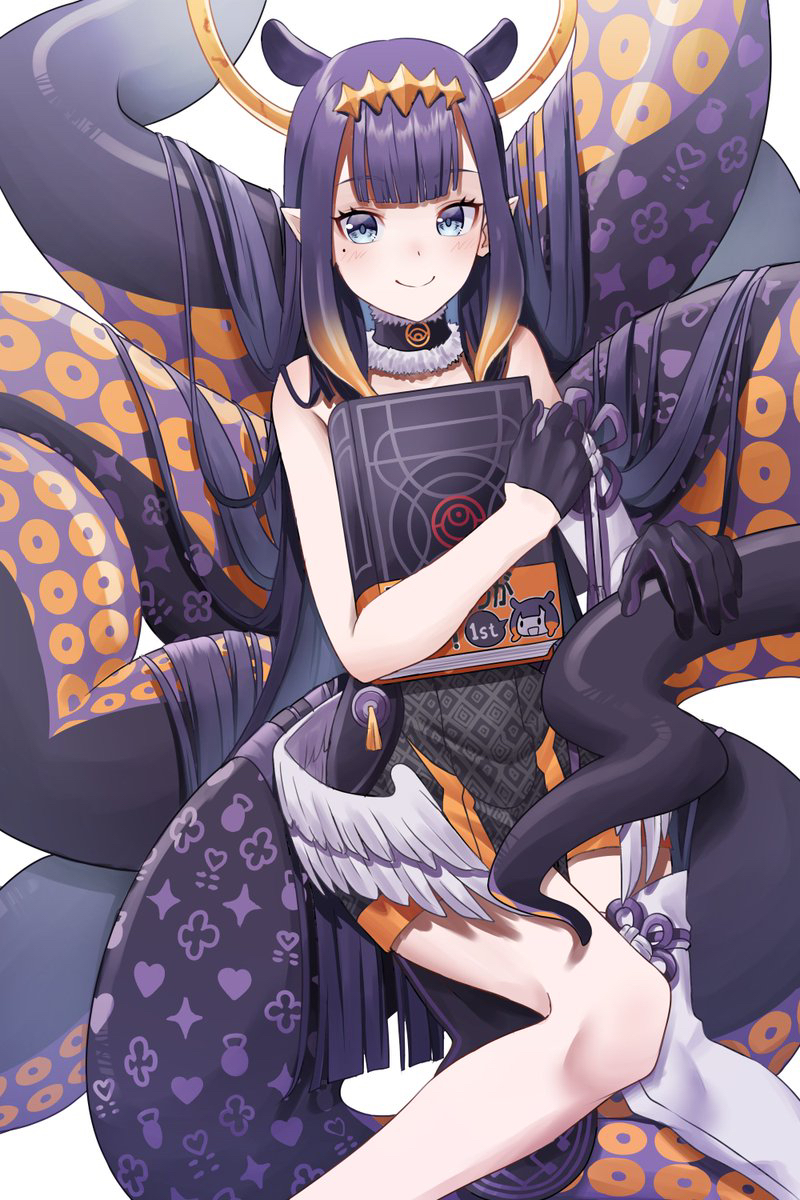 ninomae ina'nis and ao-chan (hololive and 1 more) drawn by aboreen