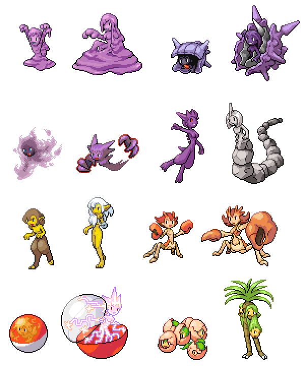 gengar, gastly, hypno, haunter, shellder, and 11 more (pokemon) drawn by akai_(ugokashitari)