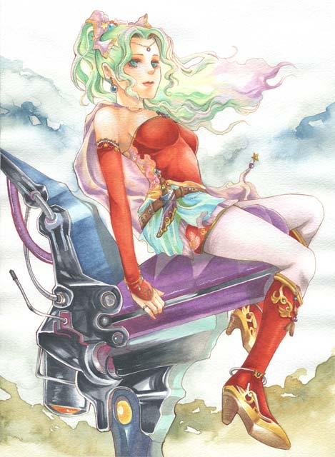 terra branford (final fantasy and 1 more) drawn by slinkyui