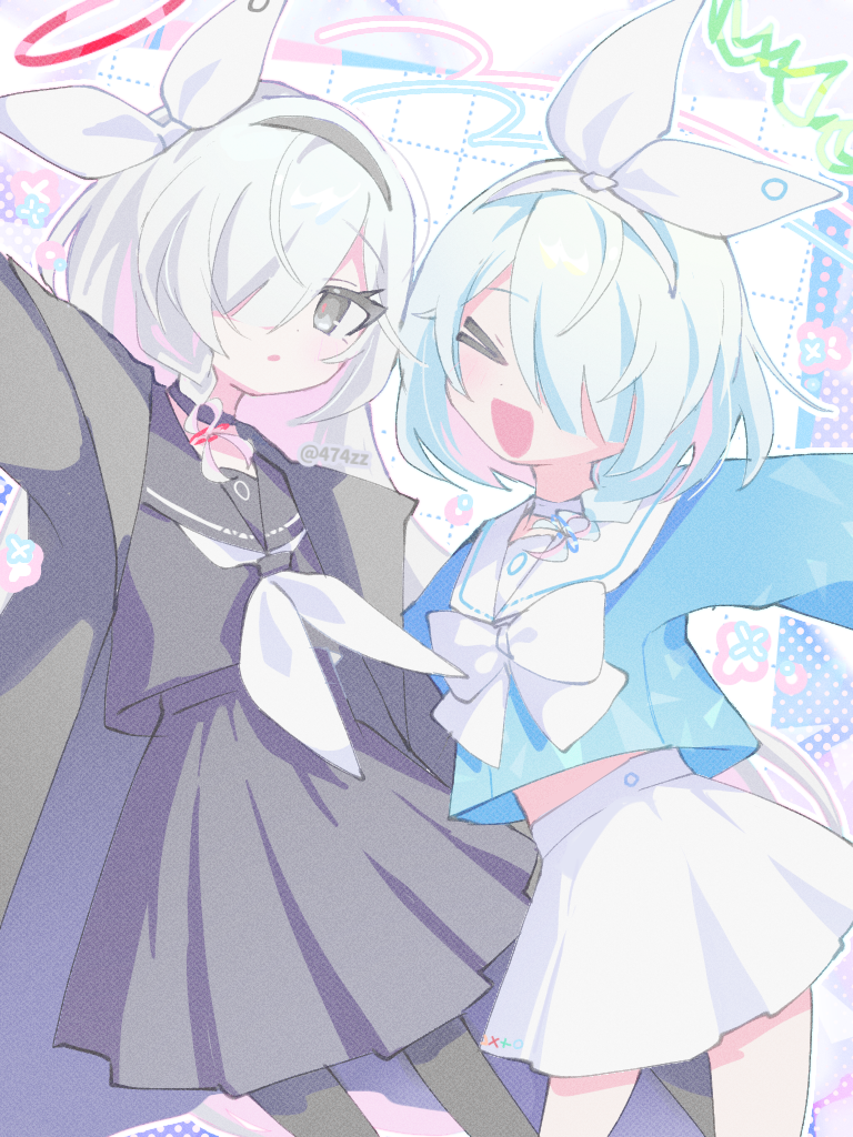 arona and plana (blue archive) drawn by anzen_robo_(474zz)
