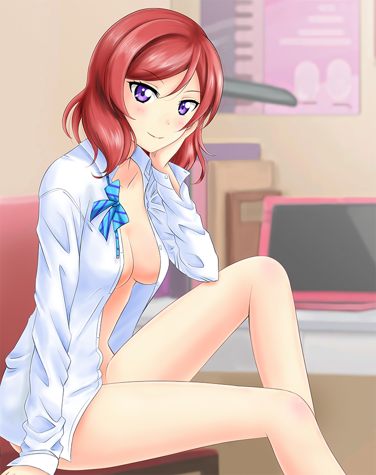 nishikino maki (love live! and 1 more) drawn by arjend