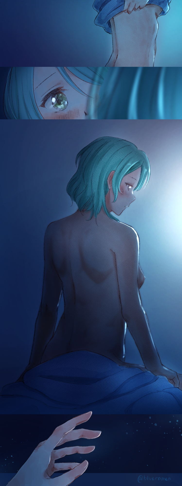 hikawa sayo and hikawa hina (bang dream!) drawn by xin_(blueramen)