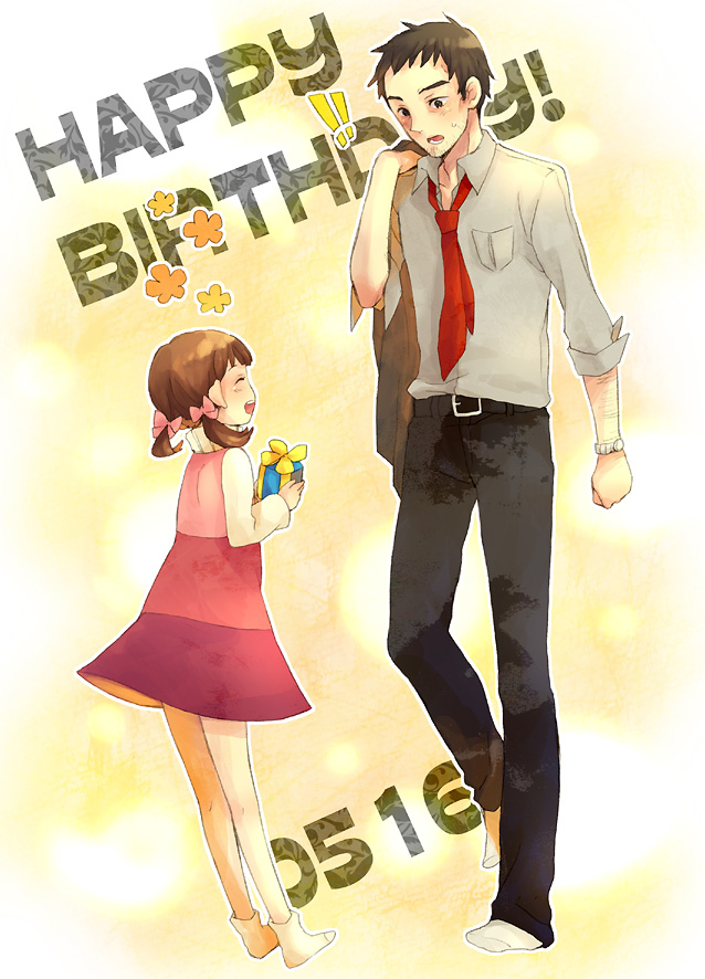 doujima nanako and doujima ryoutarou (persona and 1 more) drawn by tayako