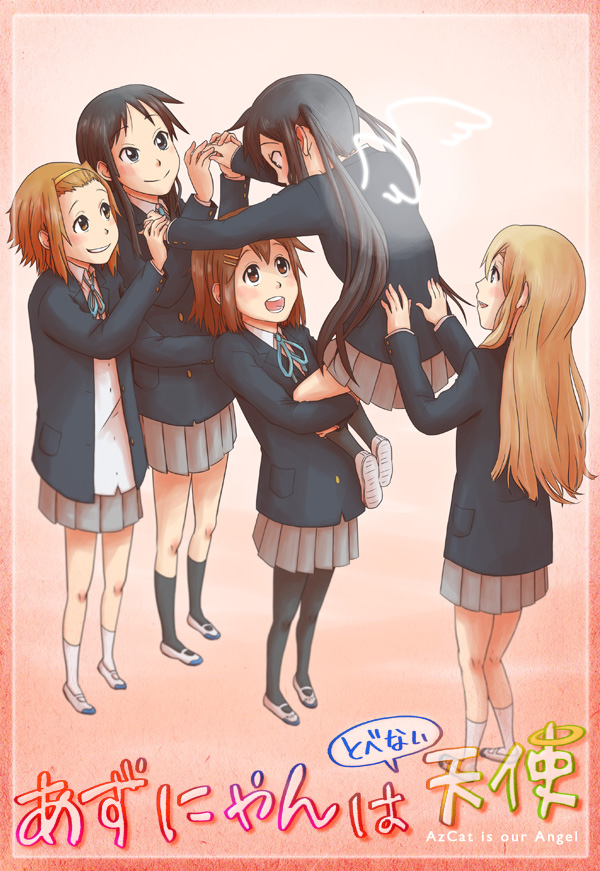 akiyama mio, nakano azusa, hirasawa yui, tainaka ritsu, and kotobuki tsumugi (k-on!) drawn by bonjin