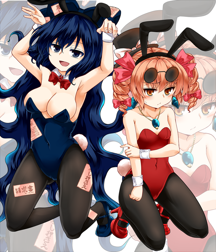 yorigami shion and yorigami jo'on (touhou) drawn by zetsumame