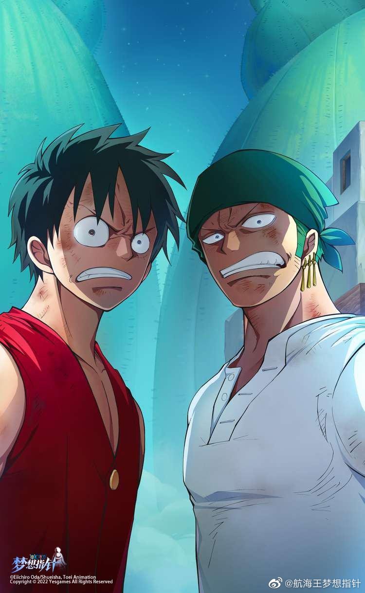 monkey d. luffy and roronoa zoro (one piece and 1 more)