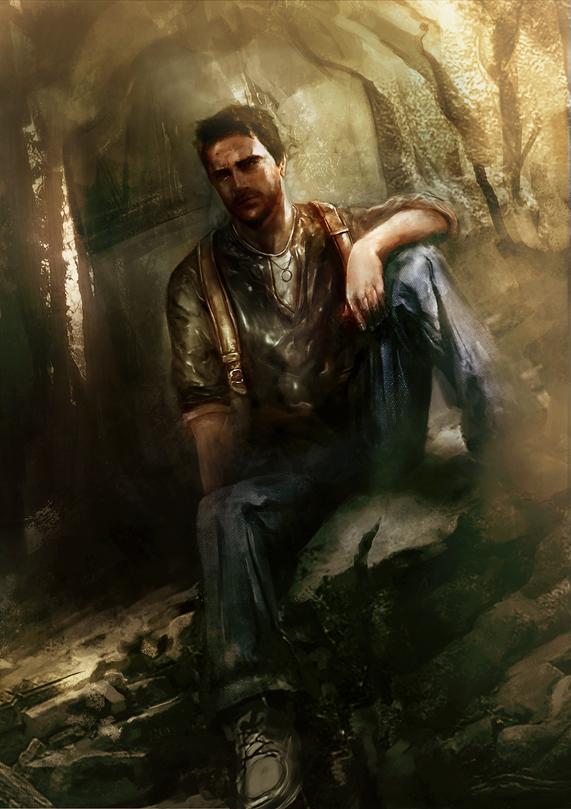 nathan drake (uncharted) drawn by patryk_olejniczak