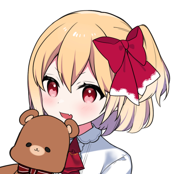 flandre scarlet (touhou) drawn by suzu_(pixiv74320192) and yomoda_(7taizai7bitoku)