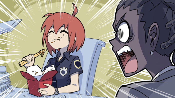 police and police swat (helltaker) drawn by kyo-hei_(kyouhei)