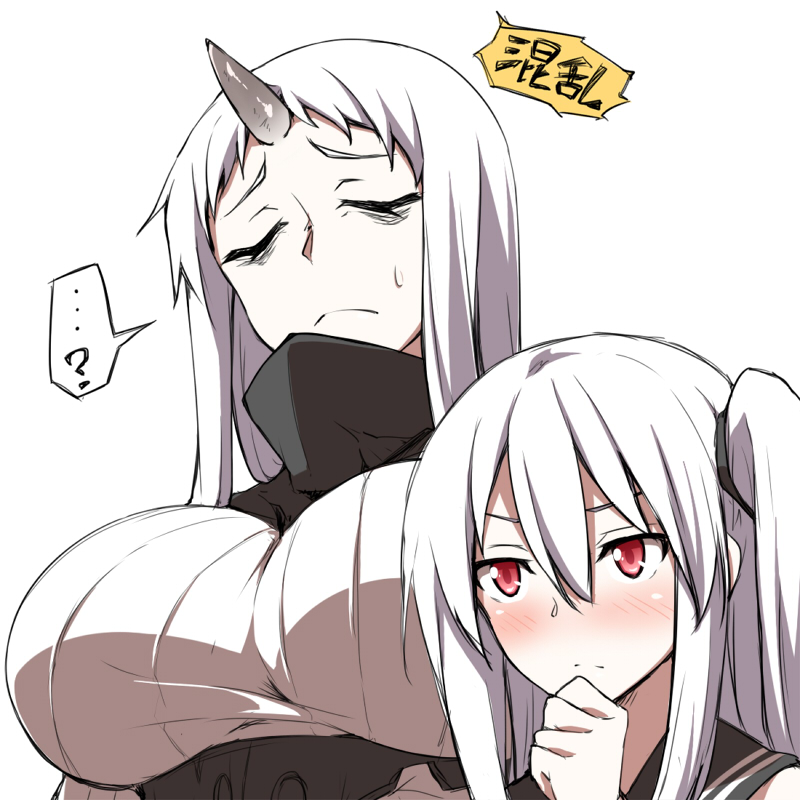 seaport princess and aircraft carrier oni (kantai collection) drawn by shinsono_shiroko