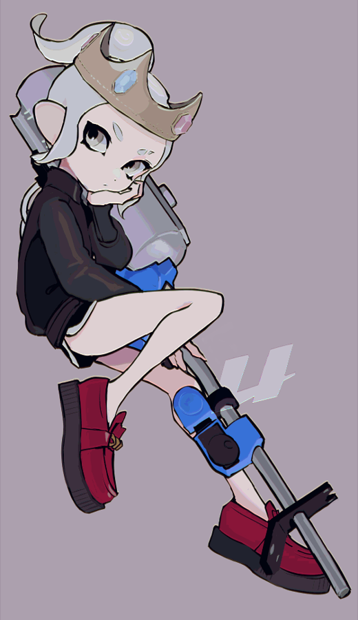 octoling player character and octoling girl (splatoon) drawn by imaikuy0