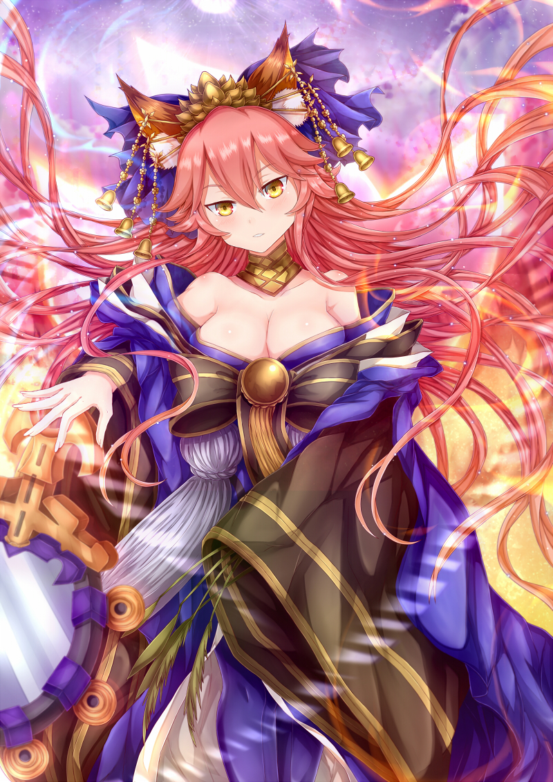 tamamo and tamamo no mae (fate and 2 more) drawn by soda_(sodachuxd)