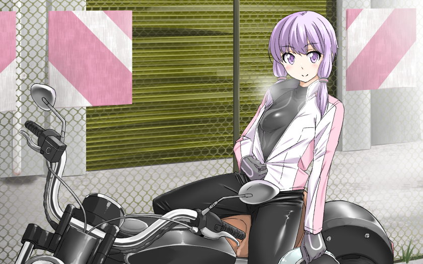 yuzuki yukari (vocaloid and 1 more) drawn by shimotsuki_iko
