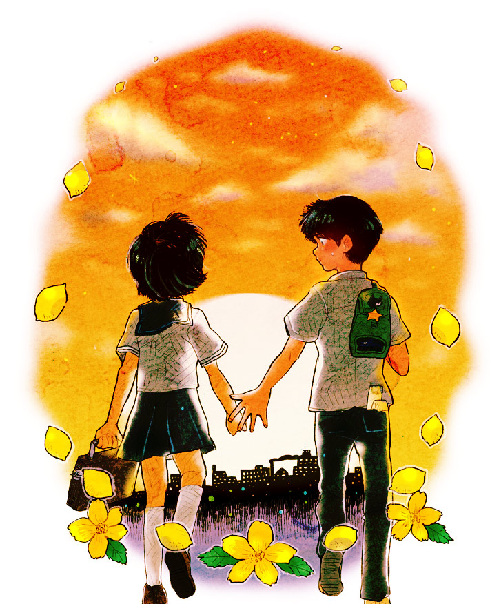 urabe mikoto and tsubaki akira (nazo no kanojo x) drawn by ken_(shiyu)