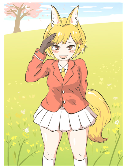 ezo red fox (kemono friends) drawn by takke_(sotender)