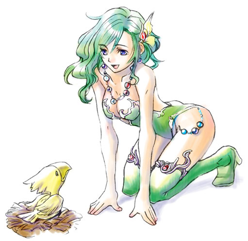rydia and chicobo (final fantasy and 1 more)