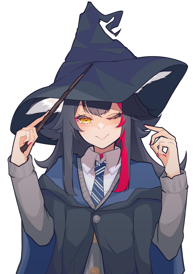 ookami mio (hololive and 2 more) drawn by macaron_pri
