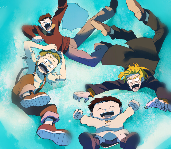 manfred, sidney, diego, and roshan (ice age) drawn by t_k_g