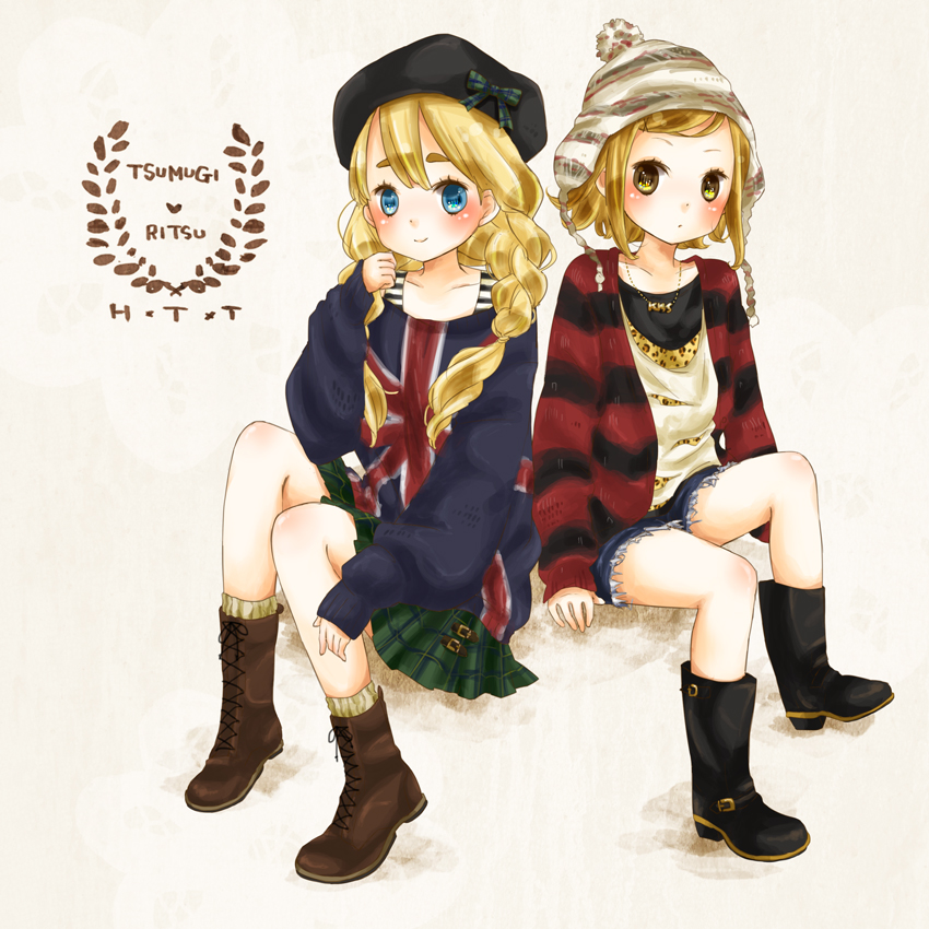 tainaka ritsu and kotobuki tsumugi (k-on! and 1 more) drawn by mxnxm
