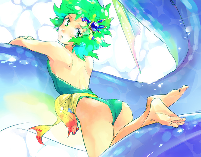 rydia and leviathan (final fantasy and 1 more) drawn by math-major