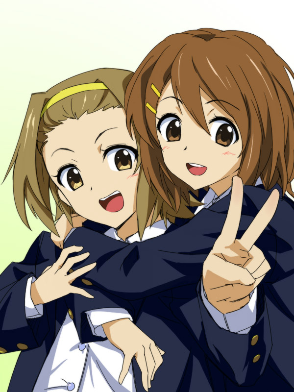 hirasawa yui and tainaka ritsu (k-on!) drawn by michael_f91