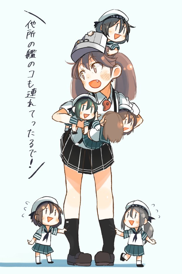 ryuujou, fairy, and error musume (kantai collection) drawn by kitsuneno_denpachi