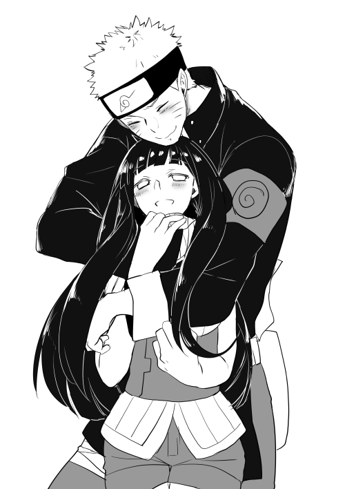uzumaki naruto and hyuuga hinata (naruto and 1 more) drawn by yike_(yr_marimo)