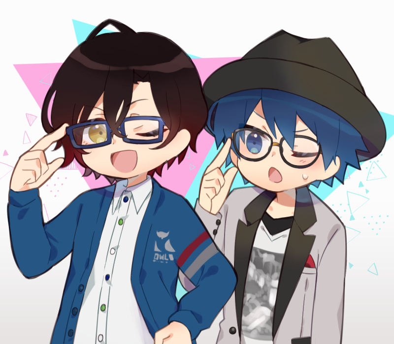 yagami soma and yano reiji (dankira!!!) drawn by 1623