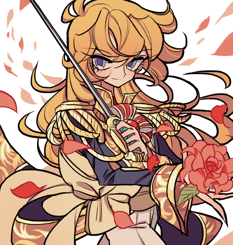 oscar francois de jarjayes (versailles no bara) drawn by meremero