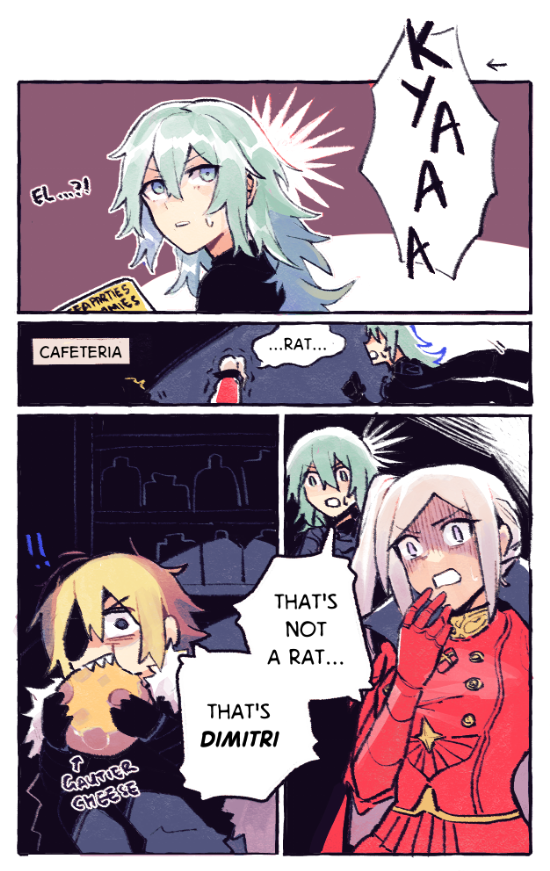 edelgard von hresvelg, dimitri alexandre blaiddyd, and female byleth (fire emblem and 1 more) drawn by vento