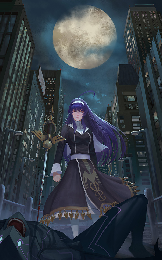 orie ballardiae harada and merkava (under night in-birth) drawn by yagaminoue