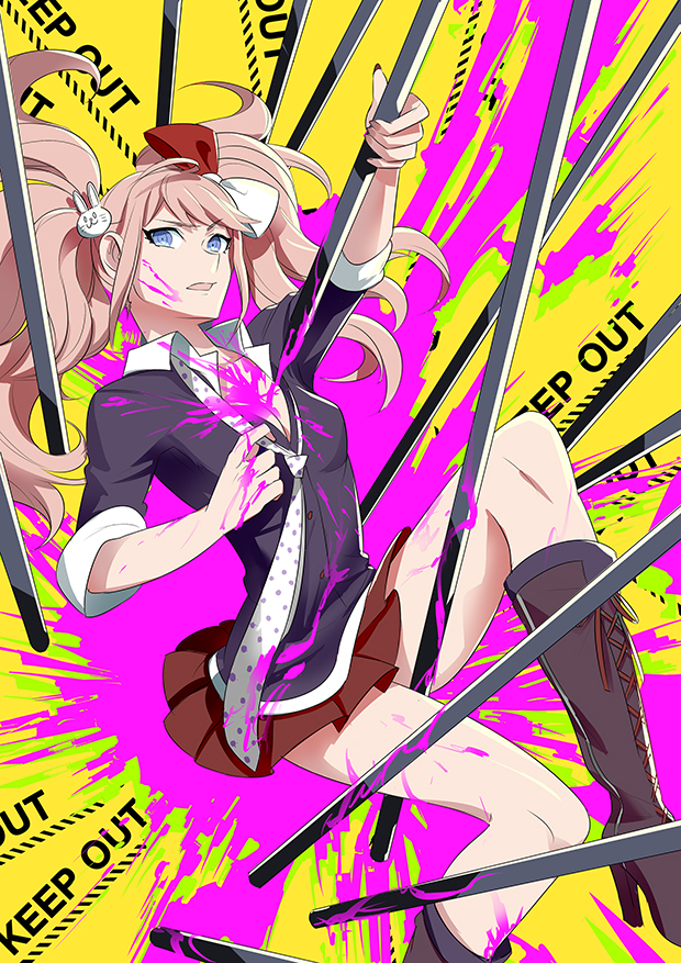 enoshima junko and ikusaba mukuro (danganronpa and 1 more) drawn by mon_(sugimo321)