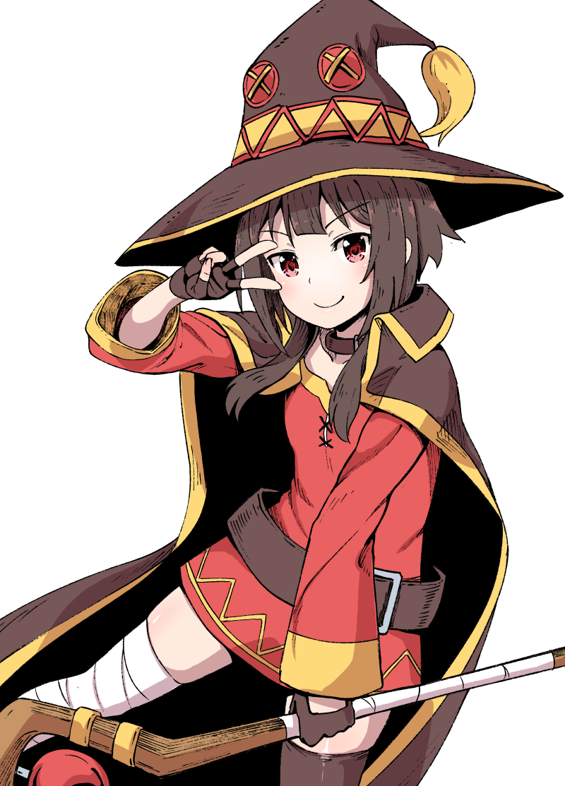 megumin (kono subarashii sekai ni shukufuku wo!) drawn by poncocchan