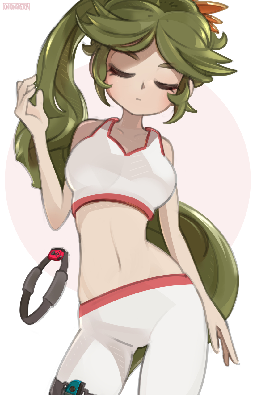 palutena (kid icarus and 3 more) drawn by onionsketch