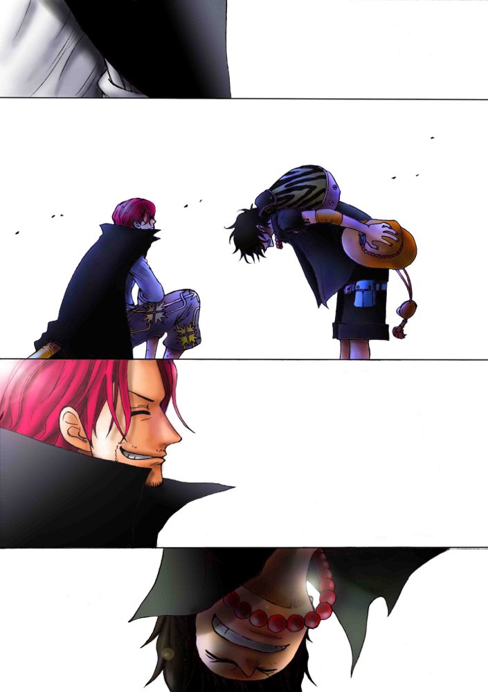 portgas d. ace and shanks (one piece) drawn by kara_(acluf-0156)