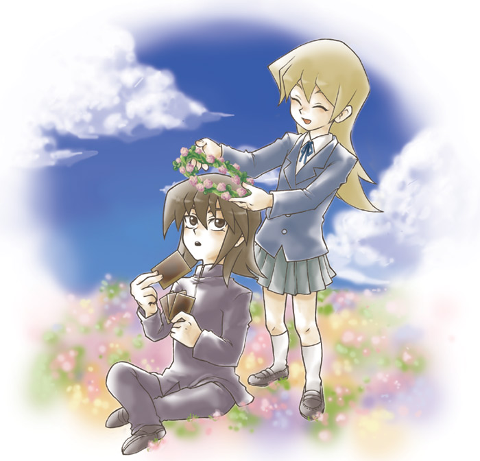tenjouin asuka and tenjouin fubuki (yu-gi-oh! and 1 more) drawn by 1121japa
