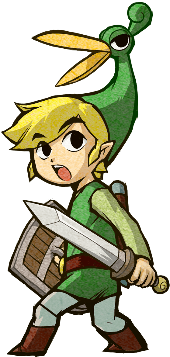 link, toon link, and ezlo (the legend of zelda and 1 more)