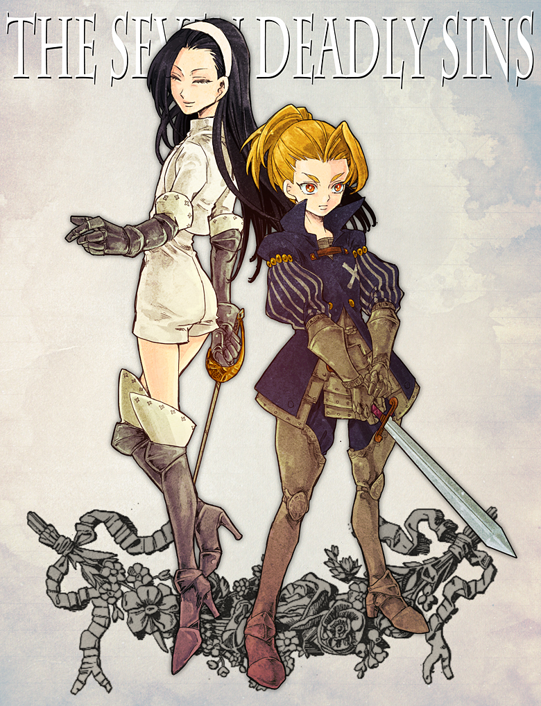 jericho and guila (nanatsu no taizai) drawn by u_iii